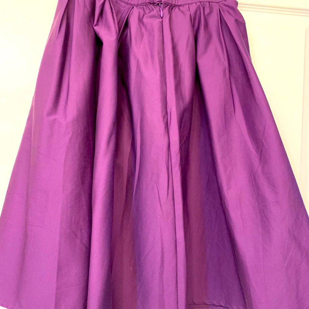 Women's Vintage Pleated A-line Swing Skirt